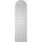 Ekena Millwork Round Top Surface Mount PVC Gable Vent: Functional, w/ 2"W x 2"P Brickmould Sill Frame, 12"W x 42"H GVPRT12X4203SF - alternate 2